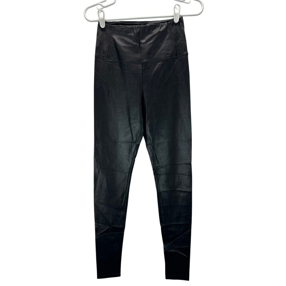Aritzia Wilfred Free Black Faux Leather Leggings Small Festival Concert